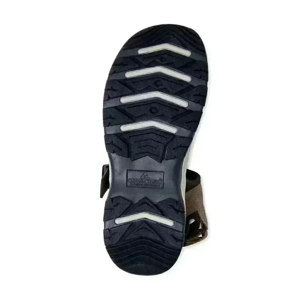 Ozark Trail Men’s Moss Green Trek Adventure Outdoor Adj Strap Sandals NEW NWT